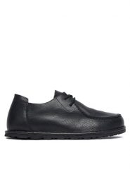 Birkenstock Półbuty Utti Lace 1029649 Czarny. Czarne półbuty damskie Birkenstock, bez wzorów, ze skóry, bez obcasa, na płaskiej podeszwie. Za 719.99 zł.