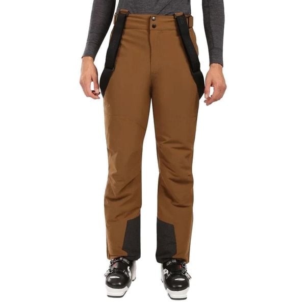 Spodnie narciarskie męskie Kilpi Mimas. Brązowe spodnie materiałowe męskie Kilpi, bez wzorów, sportowe. Za 429.99 zł.