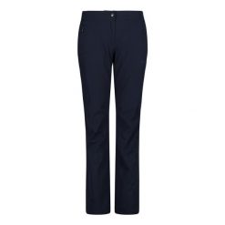 Dopasowane spodnie damskie CMP. Niebieskie spodnie materiałowe damskie CMP, bez wzorów, sportowe. Za 371.50 zł.