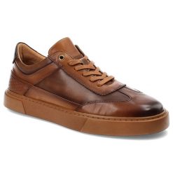 Brązowe Półbuty Artiker Eleganckie Obuwie Męskie. Brązowe buty wizytowe męskie Artiker, ze skóry, bez zapięcia. Za 279.00 zł.