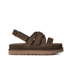 Sandały Ugg Australian W Goldenstar Gleam Damskie. Brązowe sandały damskie Ugg, bez wzorów, z materiału, bez obcasa. Za 719.15 zł.