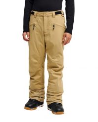 Spodnie śniegowe techniczne dla Mężczyzn BOUNDRY 10K Beżowy. Brązowe spodnie materiałowe męskie Quiksilver, bez wzorów, z materiału. Za 719.99 zł.