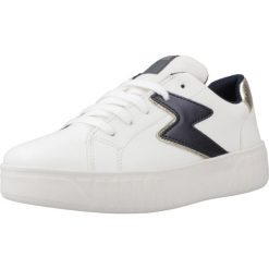 Buty GEOX J MIKIROSHI GIRL Biały. Białe obuwie treningowe damskie Geox, na fitness i siłownię. Za 174.99 zł.