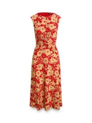 LAUREN RALPH LAUREN Sukienka letnia 200P09092001 Czerwony Regular Fit. Czerwone sukienki damskie Lauren Ralph Lauren, na lato, bez wzorów, z syntetyku, bez kołnierzyka, bez ramiączek. Za 989.99 zł.