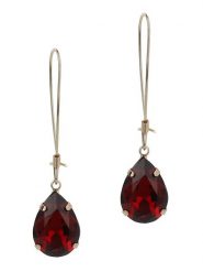 Otazu Pozłacane kolczyki z kryształami Swarovski rozmiar: onesize. Czerwone kolczyki damskie Otazu, z kryształem, pozłacane, z zapięciem typu bigiel. Za 110.95 zł.