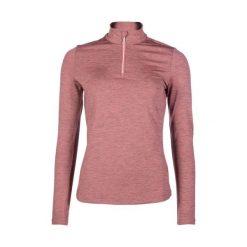 Damska koszulka jeździecka z długim rękawem HKM Rosewood Melange. Szare t-shirty damskie HKM, xl, bez wzorów, z materiału, bez kołnierzyka. Za 172.00 zł.