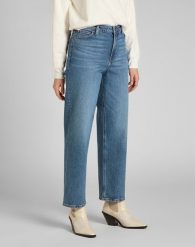 LEE WIDE LEG LONG DAMSKIE SPODNIE JEANSOWE VINTAGE LEWES L31ZMWMQ 112139891. Spodnie materiałowe damskie Lee, bez wzorów, z jeansu, vintage. Za 189.99 zł.
