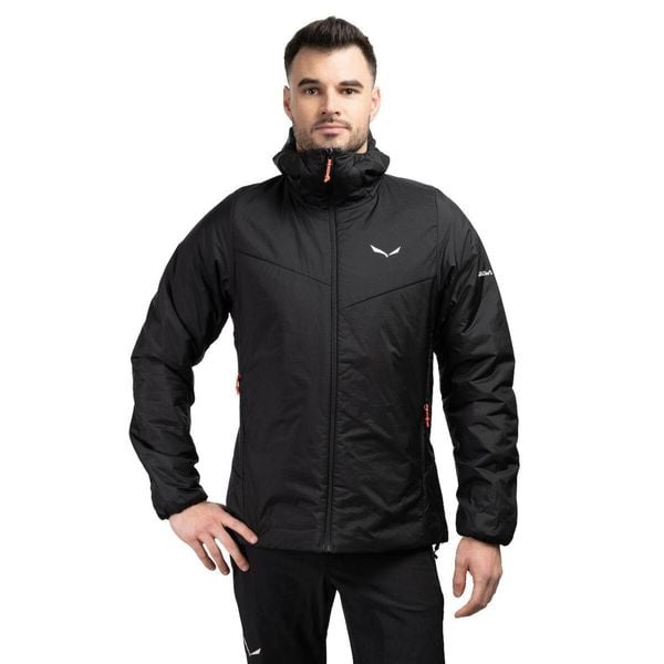 Kurtka trekkingowa męska Puez Catinaccio 2 Twr Hd. Czarne kurtki męskie Salewa, m, bez wzorów, sportowe, bez kaptura. Za 881.40 zł.