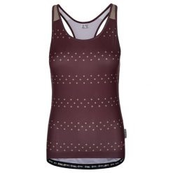 Damski top kolarski Kilpi VAI-W. Czerwone topy damskie Kilpi, l, bez wzorów, bez kołnierzyka. W wyprzedaży za 203.00 zł.