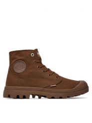 Palladium Trapery 73089-291-M Brązowy. Brązowe buty zimowe męskie Palladium, z materiału, bez zapięcia. Za 349.99 zł.