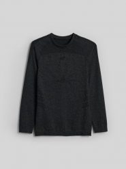 4F Bielizna termoaktywna bezszwowa (góra) męska - szara L/XL. Szara bielizna termoaktywna męska 4f, l, bez wzorów, z materiału. Za 149.99 zł.