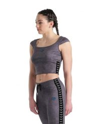 Arena Top sportowy w kolorze szarym rozmiar: M. Szare topy sportowe damskie Arena, m, bez wzorów, bez ramiączek. Za 65.99 zł.