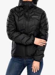 Kurtka ocieplana damska Peak Performance Elevate Liner Hood. Czarne kurtki damskie Peak Performance, m, bez wzorów, z materiału, bez kaptura. Za 779.89 zł.