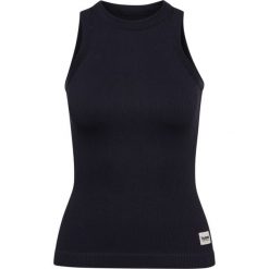 Damski tank top Hummel Pulse. Czarne topy damskie HUMMEL, bez wzorów, z materiału, bez ramiączek. Za 196.00 zł.