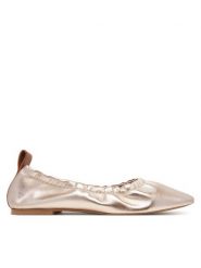 Pepe Jeans Baleriny London PLS10429 Złoty. Żółte baleriny damskie Pepe Jeans, bez wzorów, z jeansu, bez obcasa. Za 239.99 zł.