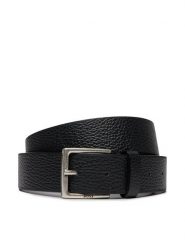 Boss Pasek Męski Rummi-Gr Sz35 50512758 Czarny. Czarne paski męskie Boss, bez wzorów, ze skóry. Za 219.99 zł.