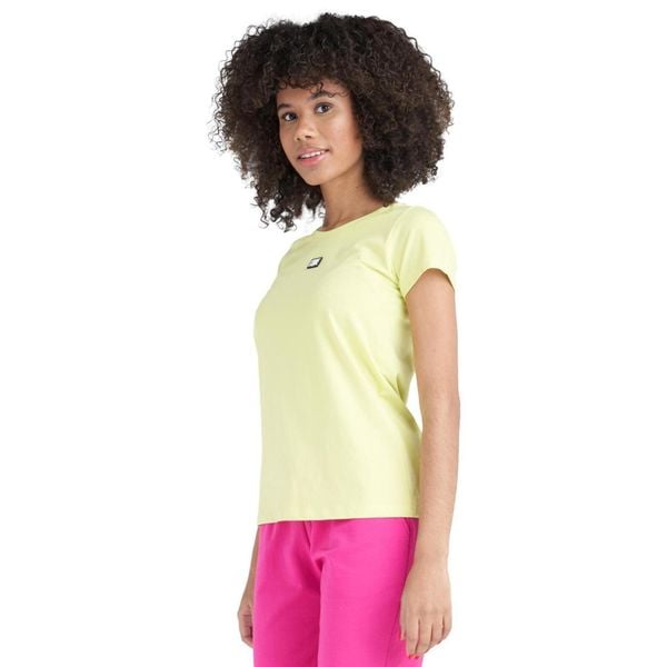 Neonowa koszulka damska z krótkim rękawem. Zielone bluzki damskie LEONE 1947 APPAREL, l, z tkaniny, bez kołnierzyka, bez ramiączek. W wyprzedaży za 70.95 zł.