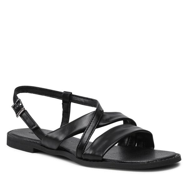 Sandały Jenny Fairy. Czarne sandały damskie Jenny Fairy, bez wzorów, bez obcasa, na płaskiej podeszwie. Za 89.99 zł.