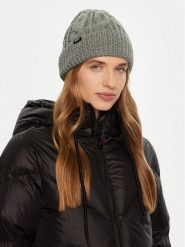 Roxy Czapka Snow Cake ERJHA04310 Szary. Szare czapki zimowe damskie Roxy, z materiału. Za 129.99 zł.