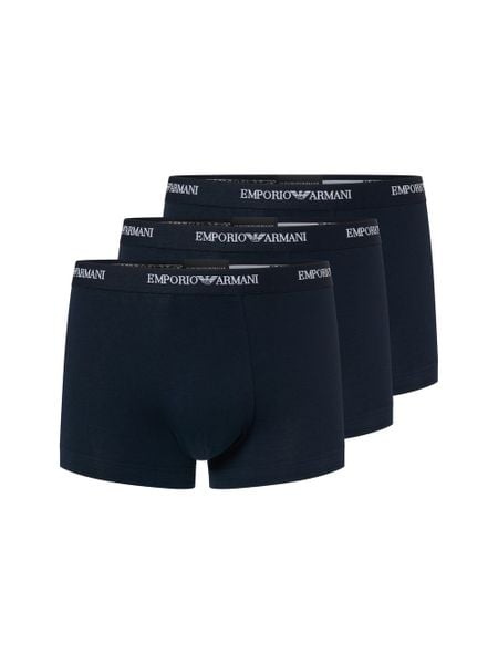 Emporio Armani Bokserki w 3-paku Mężczyźni Bawełna niebieski, XL. Niebieskie bokserki męskie Emporio Armani, bez wzorów, z bawełny. Za 229.95 zł.