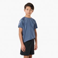 Koszulka treningowa junior Swedemount Core Training Tee B szybkoschnąca. Niebieskie t-shirty damskie SWEDEMOUNT, m, z tkaniny, bez ramiączek, do biegania. Za 59.99 zł.
