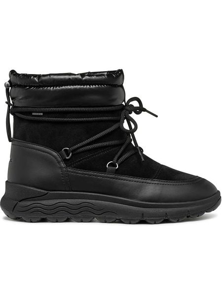 Geox Skórzane kozaki zimowe "Spherica" w kolorze czarnym rozmiar: 39. Czarne kozaki damskie Geox, bez obcasa. Za 388.16 zł.