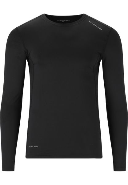 Koszulka z długim rękawem Endurance Power. Czarne koszulki męskie z długim rękawem Endurance, m, z elastanu. Za 169.50 zł.
