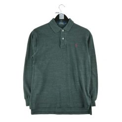 Męska koszulka polo z długim rękawem szara. Szare koszulki polo męskie Ralph Lauren, l, bez wzorów, z tkaniny, bez ramiączek. Za 114.98 zł.