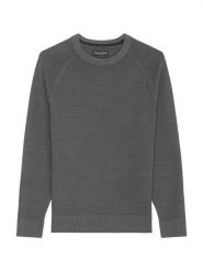 Marc O´Polo Sweter w kolorze antracytowym rozmiar: XL. Czarne swetry męskie xl, bez wzorów, z bawełny, bez kołnierzyka. Za 149.31 zł.
