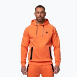 Bluza męska Pitbull Dogwood Hooded Sweatshirt. Brązowe bluzy sportowe męskie PITBULL, bez wzorów, z bawełny, bez kołnierzyka, bez ramiączek. Za 279.99 zł.
