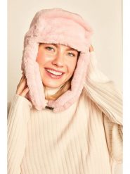 WINTERLAND Czapka w kolorze jasnoróżowym rozmiar: onesize. Różowe czapki zimowe damskie WINTERLAND, z futra. Za 61.60 zł.