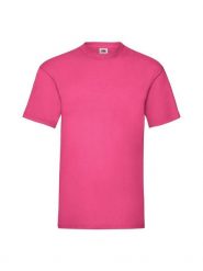 T-shirt z dekoltem okrągłym, różowy. Czerwone t-shirty damskie Fruit of the Loom, s, bez wzorów, z bawełny, bez kołnierzyka. Za 131.99 zł.