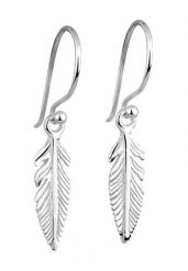 Elli Damska zawieszka na ucho Feather Boho ze srebra próby 925 Sterling Silver Kolczyki 1 ct Damski. Szare kolczyki damskie Elli, srebrne. Za 152.14 zł.