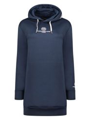 Maison Montaigne Sukienka dresowa "Gilongmai" w kolorze granatowym rozmiar: XL. Niebieskie sukienki damskie Maison Montaigne, xl, bez wzorów, z dresówki, bez kołnierzyka, bez ramiączek, mini. Za 95.69 zł.