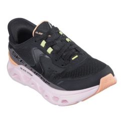 Buty Skechers Slip-ins Glide-Step - Altus 150510-BKMT czarne. Czarne buty sportowe na co dzień damskie bez wzorów, z meshu, trekkingowe. Za 681.40 zł.