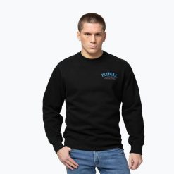 Bluza męska Pitbull Crewneck Midnight. Czarne bluzy bez kaptura męskie PITBULL, m, z bawełny. Za 229.99 zł.