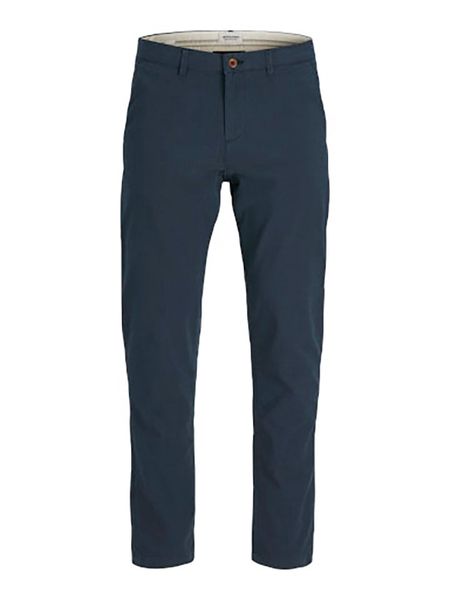 Jack & Jones Spodnie chino w kolorze granatowym rozmiar: W32/L32. Niebieskie spodnie materiałowe męskie Jack & Jones, bez wzorów. Za 127.05 zł.