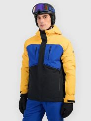 4F Kurtka narciarska w kolorze czarnym rozmiar: M. Czarne kurtki narciarskie i snowboardowe damskie 4f, m, bez wzorów, bez kaptura, narciarskie. Za 403.69 zł.