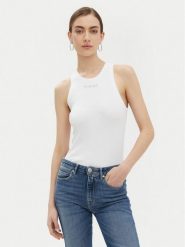 PINKO Top 100822 A2C1 Biały Regular Fit. Białe topy damskie Pinko, xs, bez wzorów, z bawełny, bez kołnierzyka. Za 229.99 zł.
