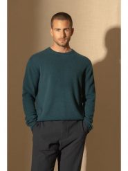 Perfect Cashmere Kaszmirowy sweter "Blake" w kolorze morskim rozmiar: M. Zielone swetry męskie Perfect Cashmere, m, bez wzorów, z kaszmiru, bez kołnierzyka. Za 389.08 zł.