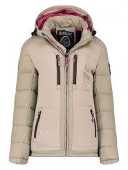 Geographical Norway Kurtka pikowana "Beachwood" w kolorze beżowym rozmiar: XXL. Brązowe kurtki męskie Geographical Norway, xxl, bez wzorów, bez kaptura. Za 262.29 zł.