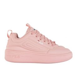 Buty Fila Superbubble FFW0536 40123 różowe. Czerwone buty sportowe na co dzień damskie bez wzorów, z syntetyku. Za 372.22 zł.