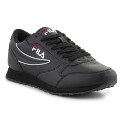 Buty Fila Orbit Low M 1010263-12V czarne. Czarne buty sportowe na co dzień męskie z materiału, bez zapięcia. Za 363.06 zł.
