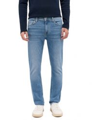 Męskie Spodnie Jeansowe Mustang Style Vegas Slim Denim Blue 1016310 5000 213. Niebieskie spodnie materiałowe męskie Mustang, bez wzorów, z denimu. Za 199.99 zł.