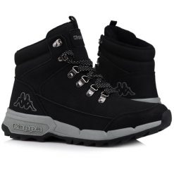 Buty męskie ocieplane Kappa TIBER. Czarne buty trekkingowe męskie Kappa, na jesień, z gumy, przed kolano, bez zapięcia, trekkingowe. Za 350.20 zł.