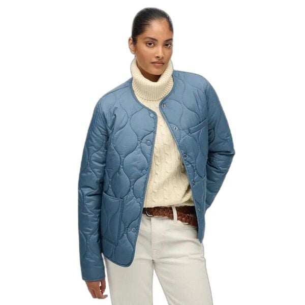 Damska kurtka puchowa Superdry Lite. Niebieskie kurtki damskie Superdry., na jesień, xl, bez wzorów, z puchu, bez kaptura. Za 363.00 zł.