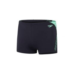 Bokserki kąpielowe męskie Speedo Hyper Boom Splice Aquashort. Niebieskie kąpielówki męskie Speedo, m, bez wzorów, do pływania. Za 109.99 zł.