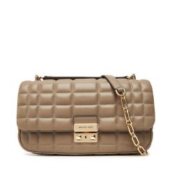 Torebka MICHAEL Michael Kors. Brązowe torebki klasyczne damskie MICHAEL Michael Kors, bez wzorów, wizytowe, bez kołnierzyka, bez ramiączek. Za 1,089.00 zł.