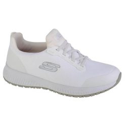 Obuwie Sportowe Damskie Skechers Work: Squad SR Biały. Białe buty sportowe na co dzień damskie Skechers, bez wzorów, trekkingowe. Za 490.00 zł.