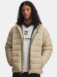 Under Armour Kurtka puchowa w kolorze beżowym rozmiar: L. Brązowe kurtki męskie Under Armour, na zimę, l, bez wzorów, z puchu, bez kaptura. Za 554.99 zł.